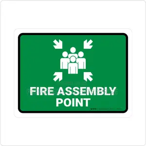Fire Assembly Reflective Sign