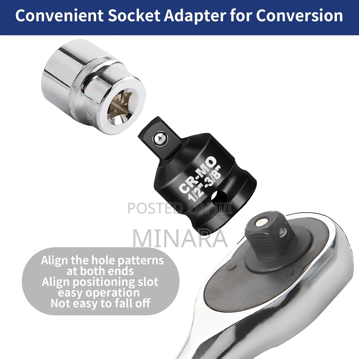 8 Pcs, Impact Rated Socket Adapter / Conversion Kit