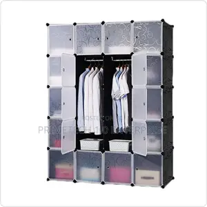 Plastic Wardrobe-Black
