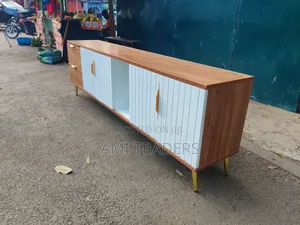 Brown White Tv Stand