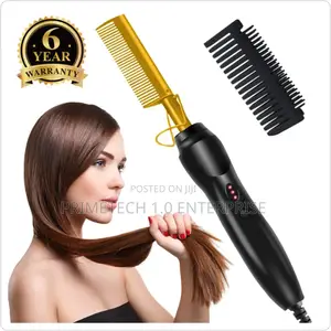 Electric Hot Comb Hair Straightener