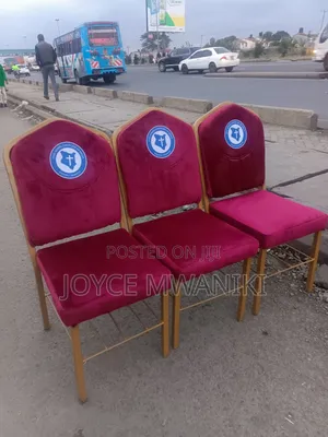 Hot Red Church Seats, With Logo 