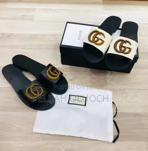 High Quality Leather Slip~On (Gucci) Sandals