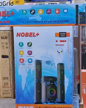 Nobel Tall Boy Hometheare 55000w Pmpo- Nb 2080 Speaker 