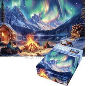 Family Size Aurora Bonfire Jigsaw Puzzle*