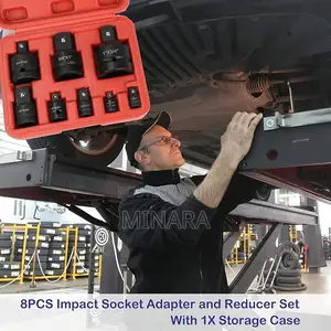 8 Pcs, Impact Rated Socket Adapter / Conversion Kit
