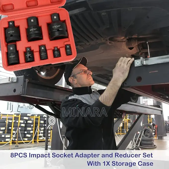 8 Pcs, Impact Rated Socket Adapter / Conversion Kit