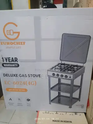 Eurochef Ec-6024(4g) Full Gas Standing Cooker With Shelves
