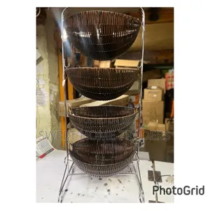 4 Layer Rotating Strong Fruit Rack