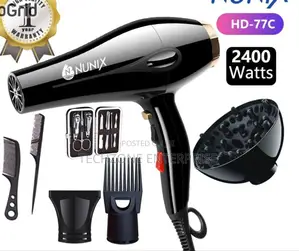 Nunix Hd-77c Professional Hair Dryers With 2 Temp 