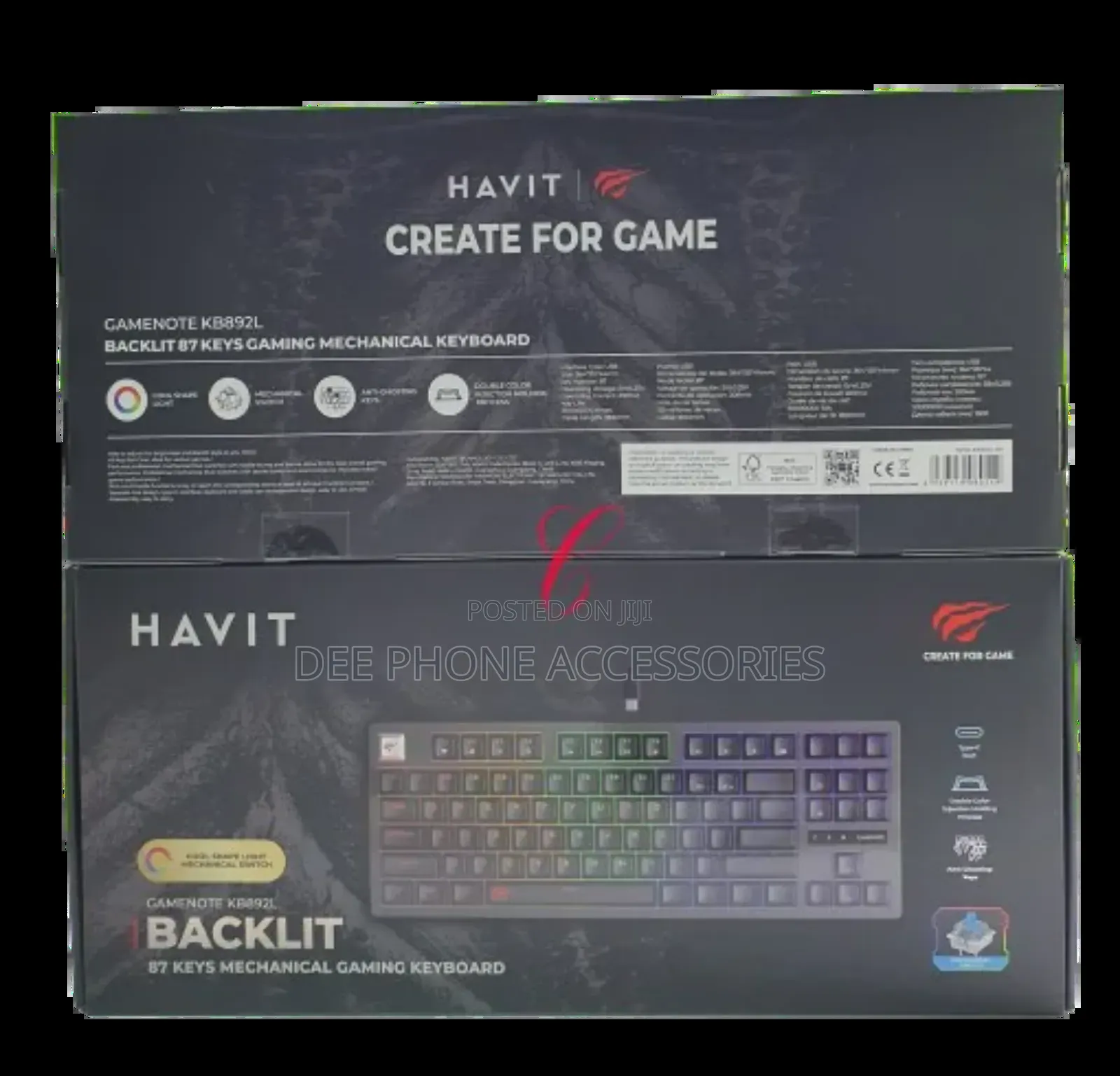 Havit Gamenote Kb892l Backlight Mechanical Gaming Keyboard