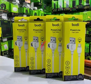 Budi Dc227 3a Fast Charging Cables (Micro, Type C,iPhone)