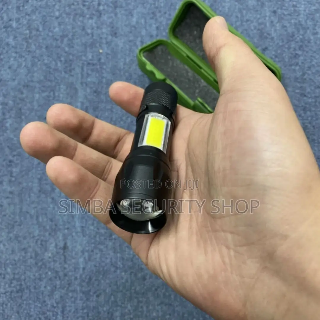 Mini Torch Zoom Rechargeable Usb Cob Flashlight Tactical