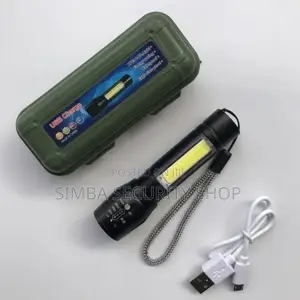 Mini Torch Zoom Rechargeable Usb Cob Flashlight Tactical