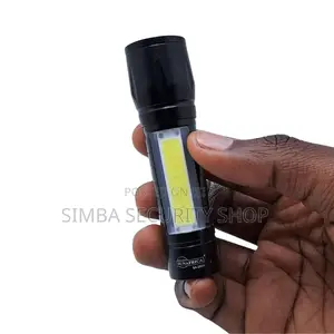 Mini Tactical Flashlight With Case Small Torch Cob Led Lamp