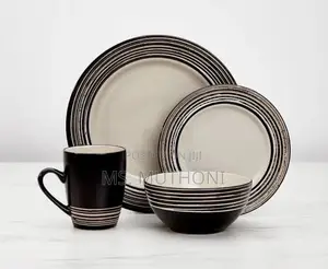*16 Pieces Ceramic Tahiti Latte Dinner Set