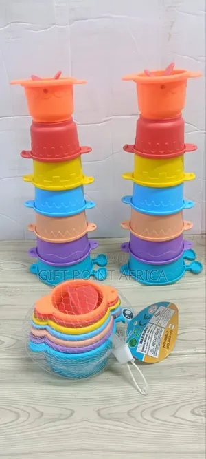 Multicolored Stacking Cups For Kids