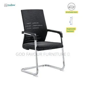 Black Elegant Modern Office Chair/Waiting Chair Rf8k