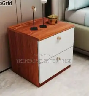 *Classic Julz White and Brown Bedside Drawers 