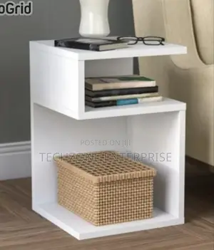 *Quality Joy S-Shaped Side Table 2 Storage Compartments