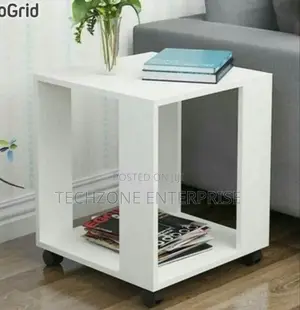 White Stylish Lee Sofa Side Tables 