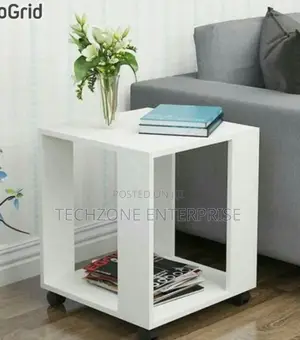 White Lee Sofa Side Tables Decor Stand / Bookshelf 