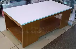 *White and Brown Julz Modern Design Coffee Table Storage ,