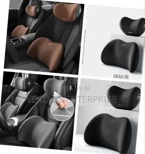 2 Piece Memory Foam Car Headrest Lumbar Support