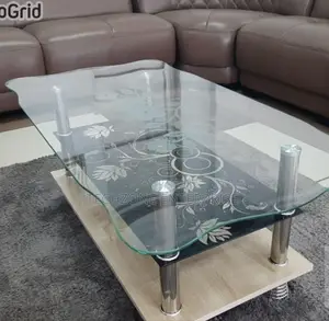 Executive Sleek Tempered Glass Coffee Table