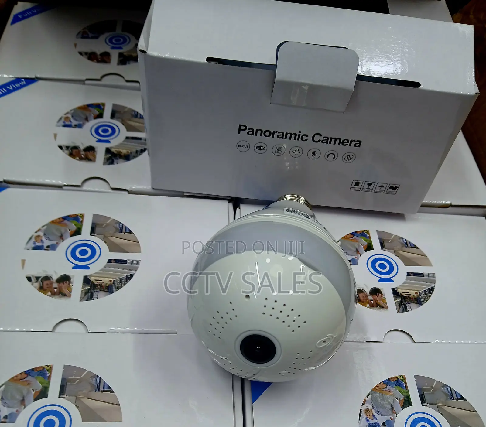 Smart Bulb Camera Fish Eye V380