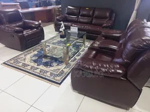 Original Leather 6 Seater Original Recliner Sofa Set (3+2+1)