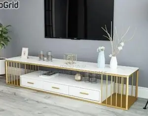 *White Classic Polly 6ft Modern Tv Stand,*