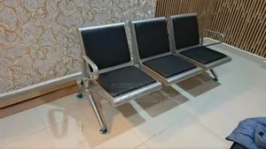 Black Padded Waiting Chairs