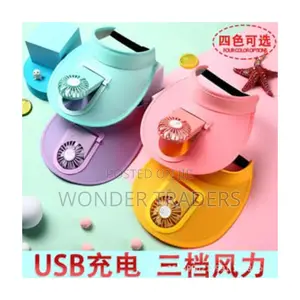 Sun Visor Hats With Usb Fan , Comprehensive Protection