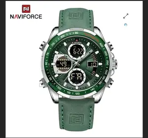 Naviforce Men #Nf9197 Leather Watch