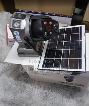 Dual Lens CCTV Monitor Wireless Solar Camera