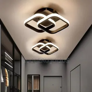 Led Square Black Ceiling Light