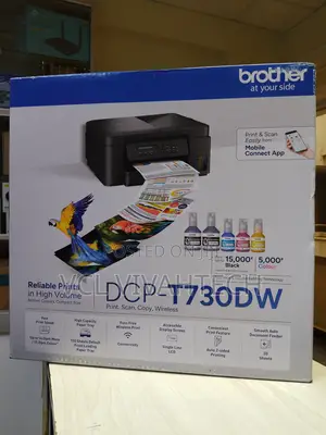 Brother Wireless All in One Ink Tank Printer, DCP-T730dw .