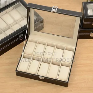 Leather 12 Slots Watch Organizer