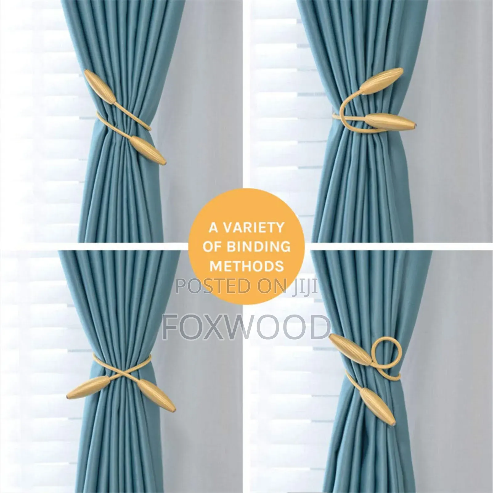 Arbitrary Shape Strong Curtain Tiebacks Pair