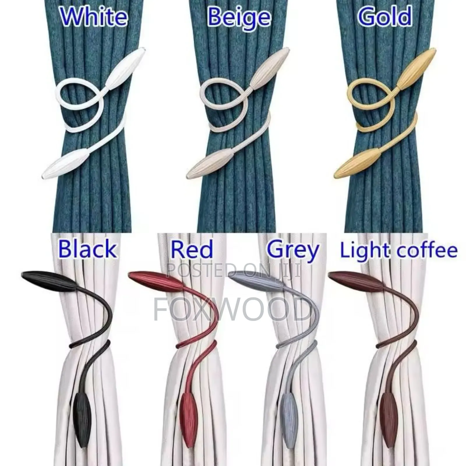 Arbitrary Shape Strong Curtain Tiebacks Pair
