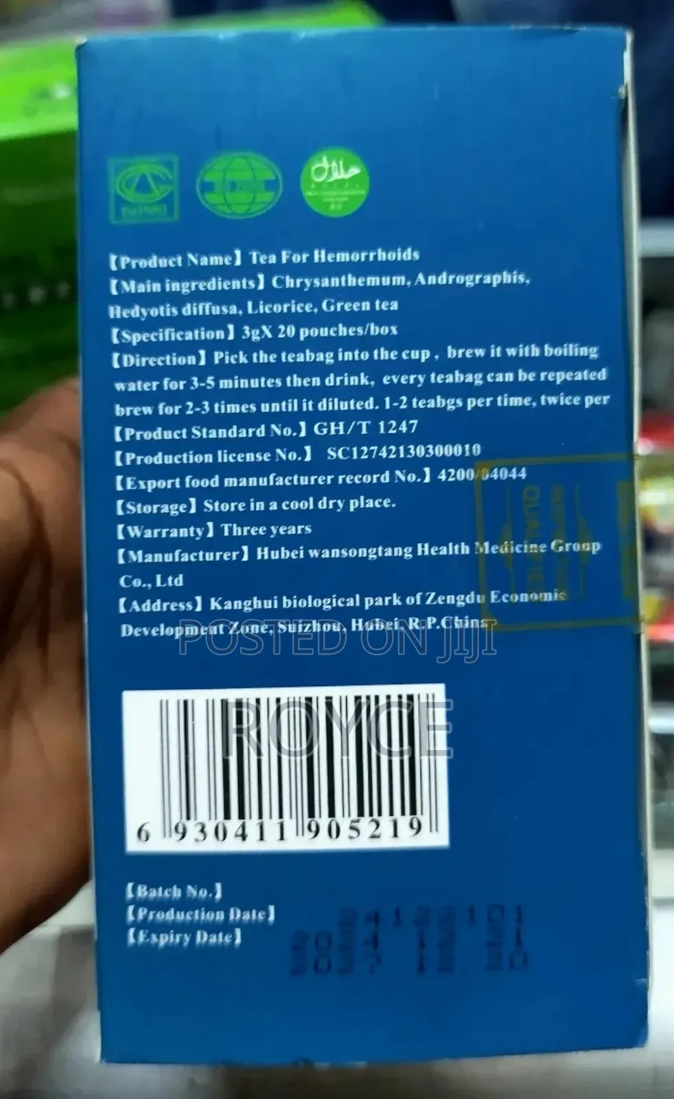Tea for Haemorrhoids