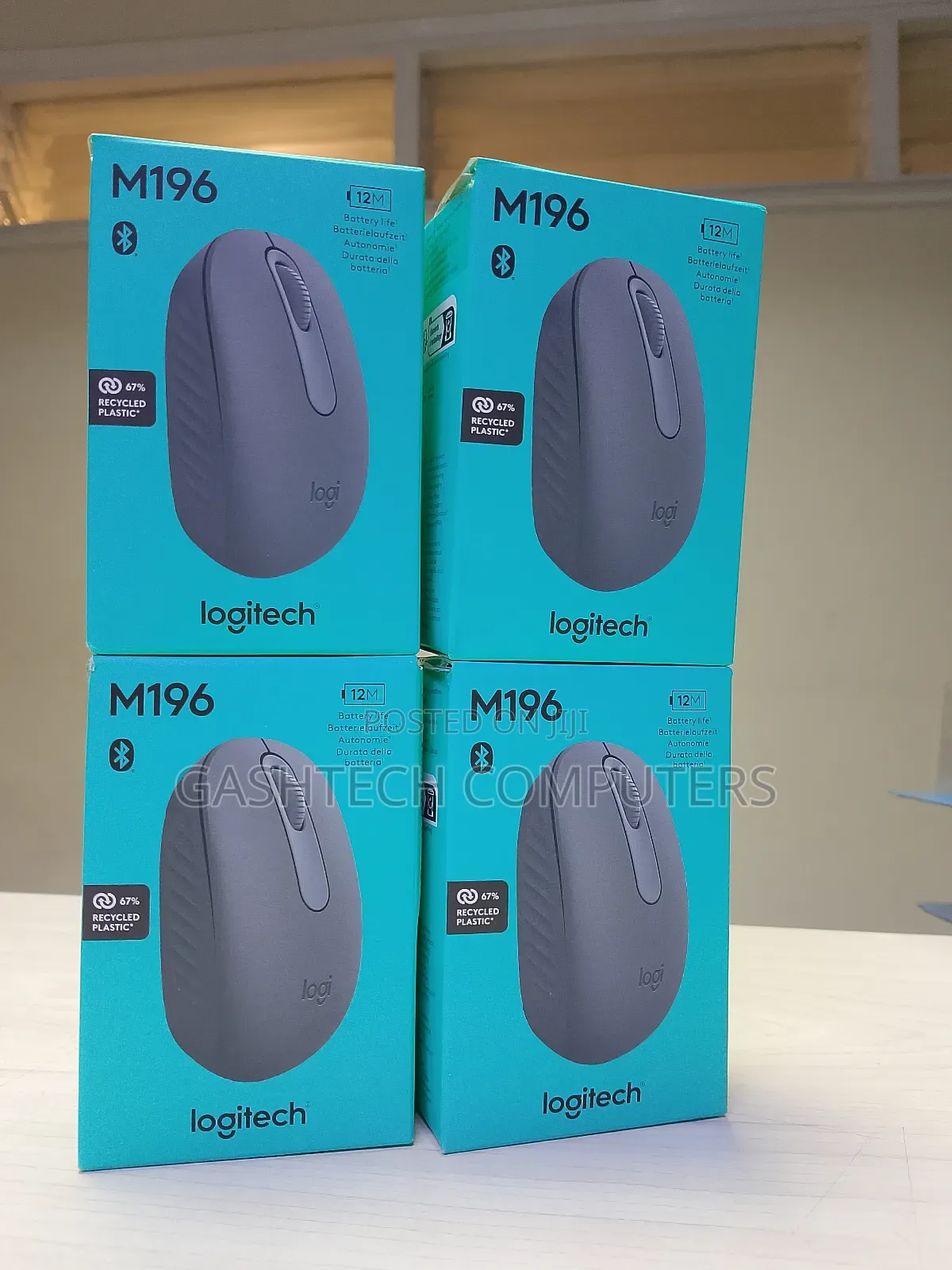 Wireless Logitech M196 Black Mice
