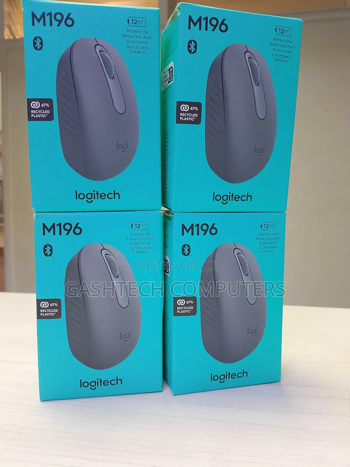 Wireless Logitech M196 Black Mice