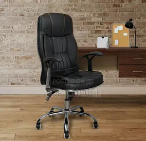Office Chairs : Black Leather