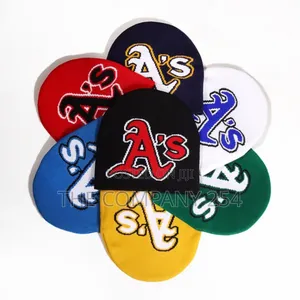 Alphabet A's Jacquard Knitted Beanie Hats Warm Outdoor Sport