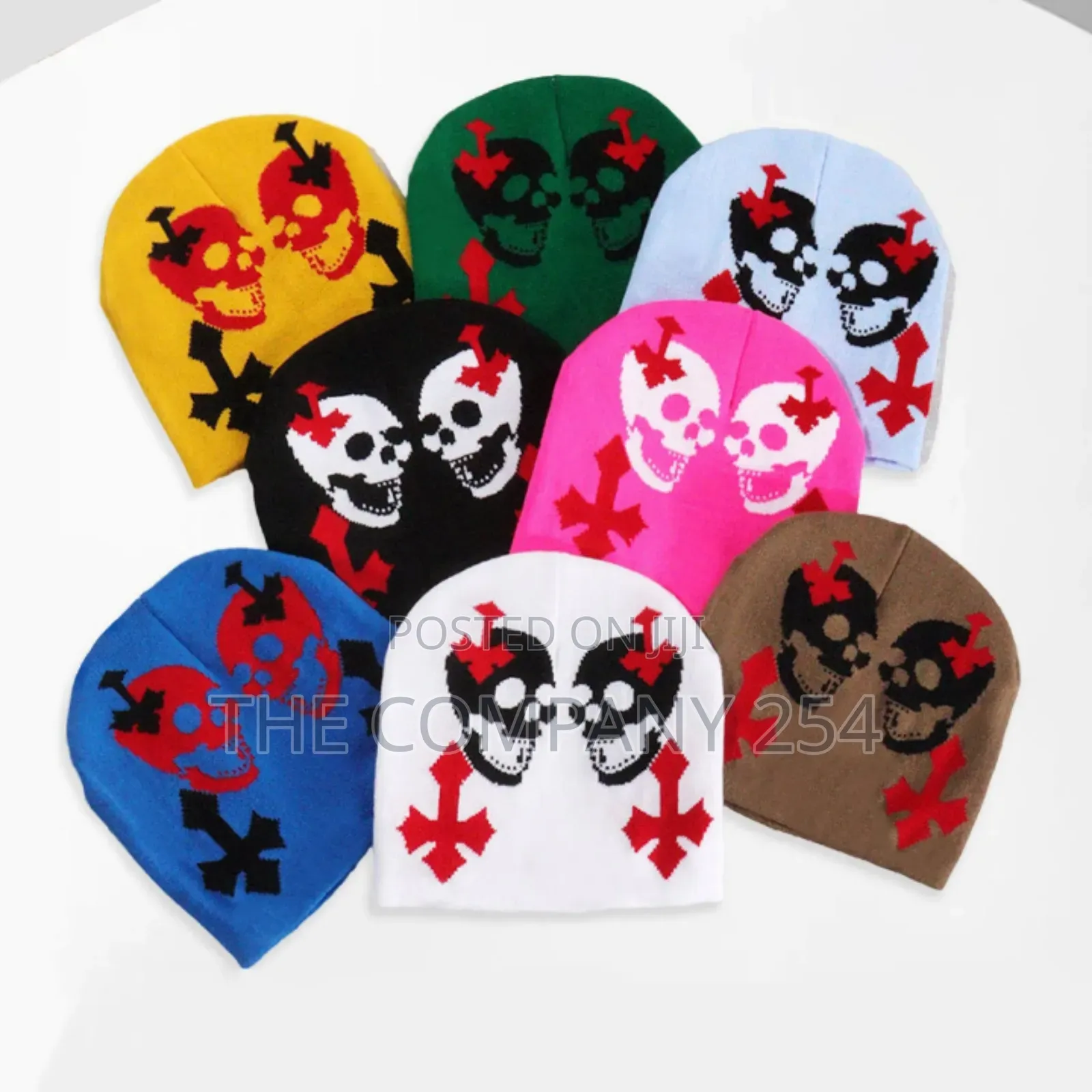 Chrome Hearts Jacquard Casual Winter Skully Beanie Hats