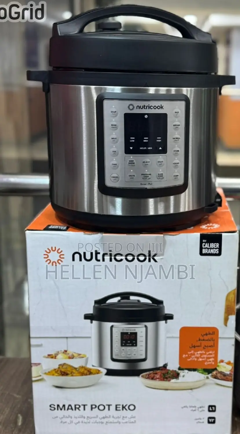 6l Nutricook Pre-Programmed Stainless Steel Pressure Cooker