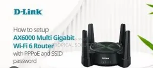 D-Link Ax6000 Multi Gigabit Wi-Fi 6 Router