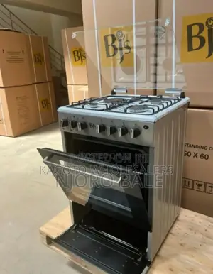Silver 60by60 BJS Standing Cooker. Electric Oven